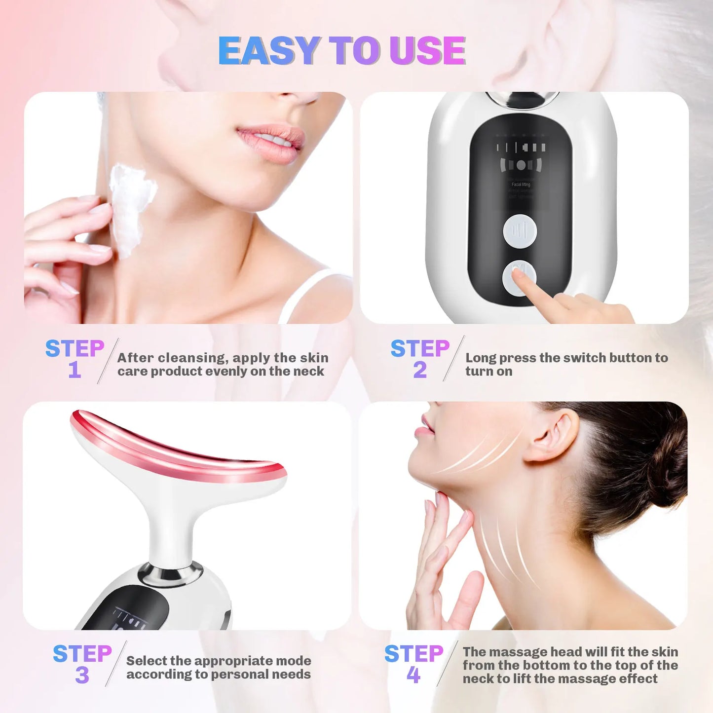 Neck Face Beauty Device EMS Neck  Double Chin Remover