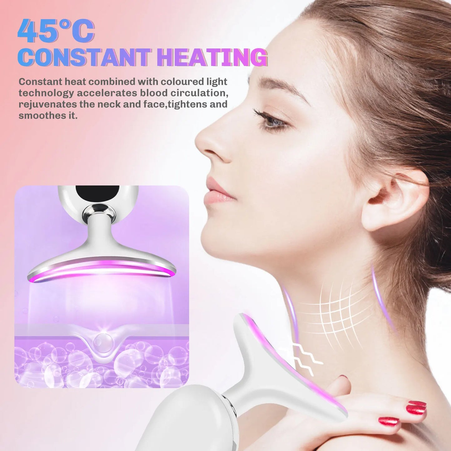 Neck Face Beauty Device EMS Neck  Double Chin Remover